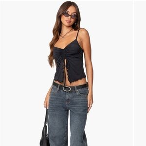 Landon Drawstring Split Front Camisole